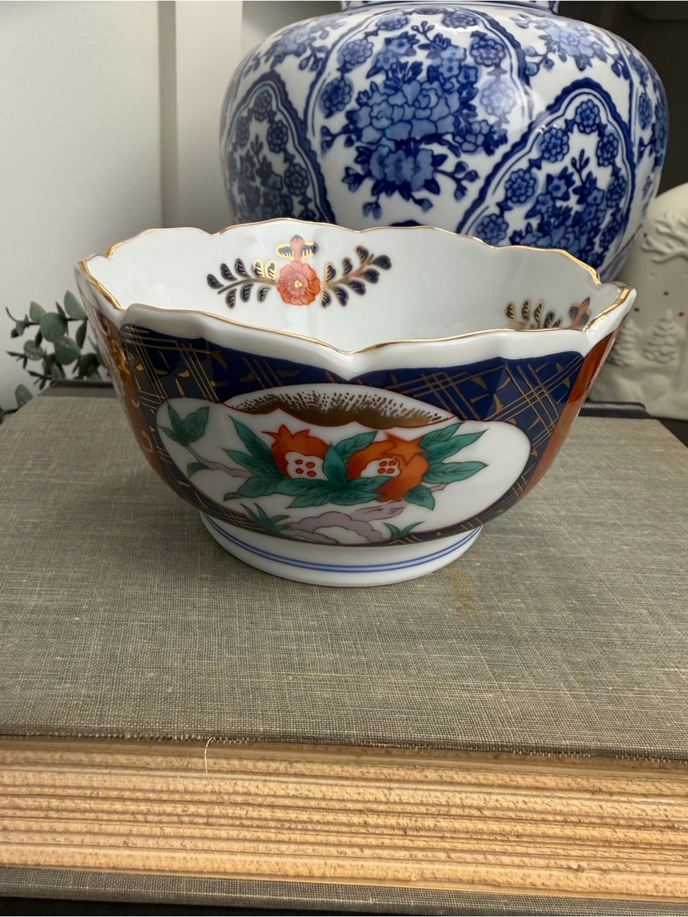 Chinese Blue White Rice Grain Porcelain Dragon Bowl 5”